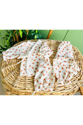 %100 Pamuk Organik 4 Katlı Müslin Kumaş 4'lü Ayıcıklı Hastane Çıkış Seti